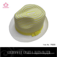 2014 fedora paper straw bucket hat ribbons